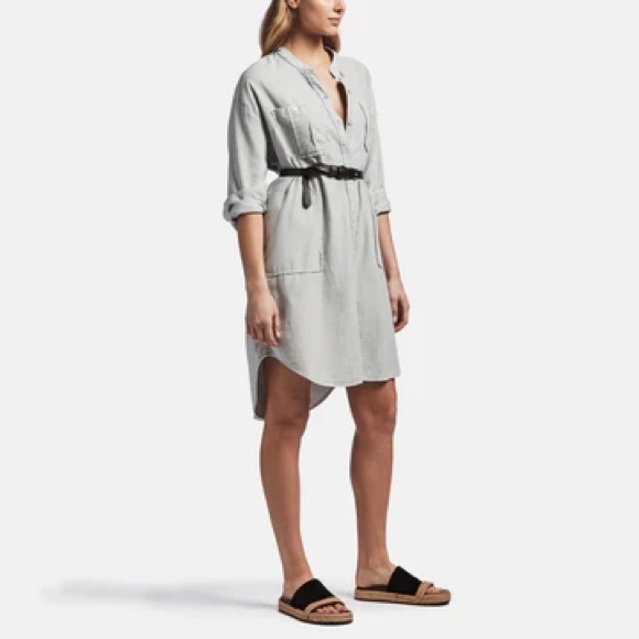 James Perse Dresses & Skirts - NWT James Perse Utility Shirt Dress - Salt Pigment